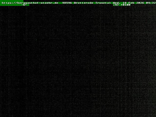 Archiv Foto Webcam Brotterode im Thüringer Wald