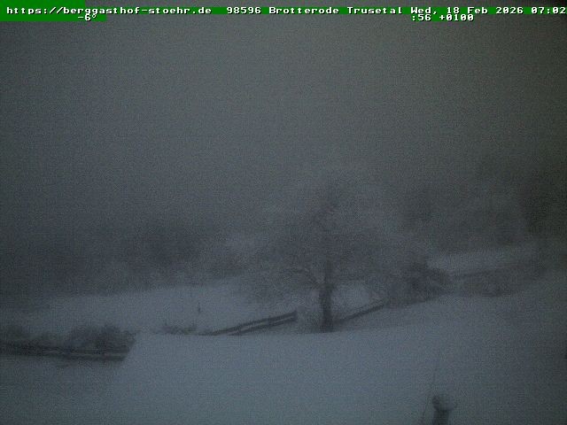 Archiv Foto Webcam Brotterode im Thüringer Wald