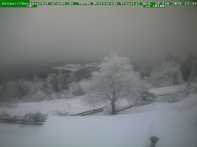 Archiv Foto Webcam Brotterode im Thüringer Wald