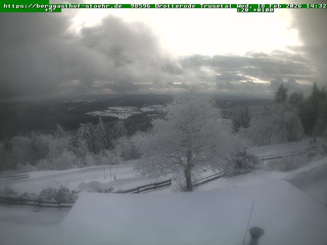 Archiv Foto Webcam Brotterode im Thüringer Wald