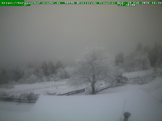 Archiv Foto Webcam Brotterode im Thüringer Wald