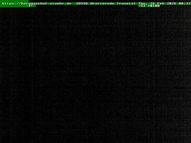 Archived image Webcam Brotterode (Thuringian Forest)