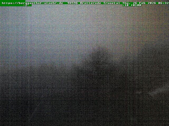 Archived image Webcam Brotterode (Thuringian Forest)