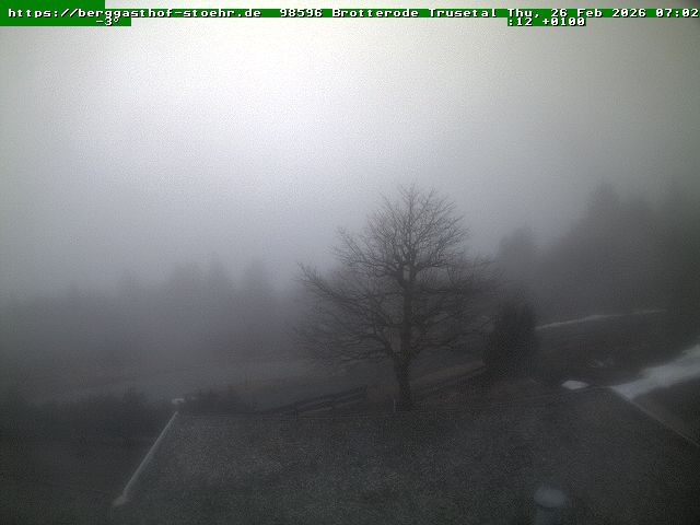 Archived image Webcam Brotterode (Thuringian Forest)