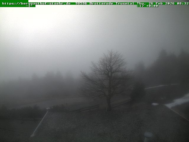 Archived image Webcam Brotterode (Thuringian Forest)