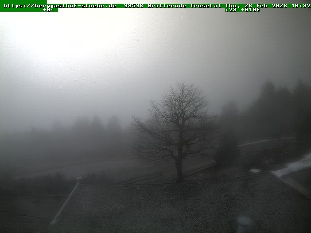 Archived image Webcam Brotterode (Thuringian Forest)