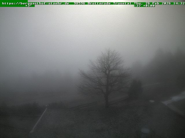 Archived image Webcam Brotterode (Thuringian Forest)
