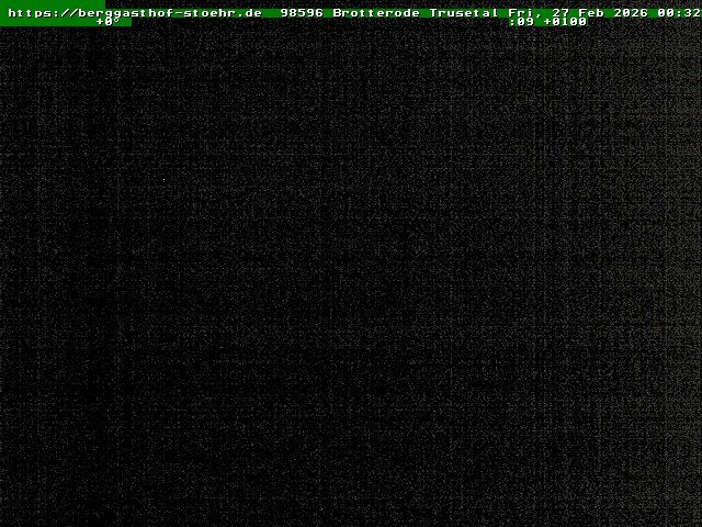 Archived image Webcam Brotterode (Thuringian Forest)