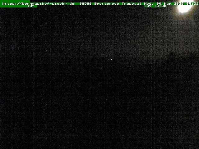 Archiv Foto Webcam Brotterode im Thüringer Wald