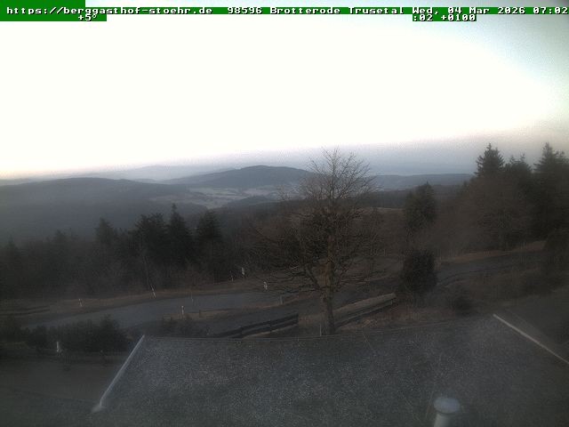 Archiv Foto Webcam Brotterode im Thüringer Wald