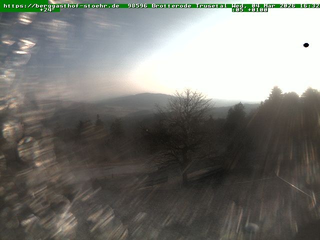 Archiv Foto Webcam Brotterode im Thüringer Wald