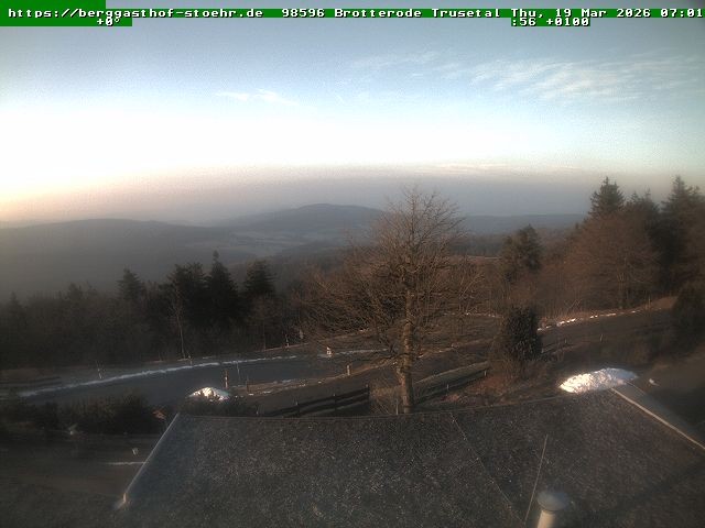 Archived image Webcam Brotterode (Thuringian Forest)