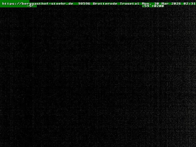 Archiv Foto Webcam Brotterode im Thüringer Wald