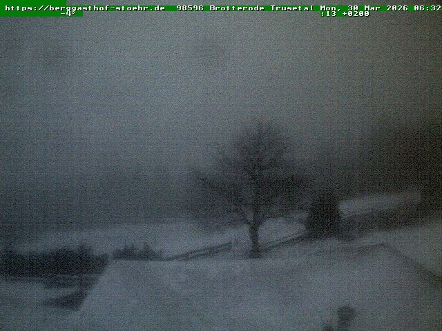 Archiv Foto Webcam Brotterode im Thüringer Wald