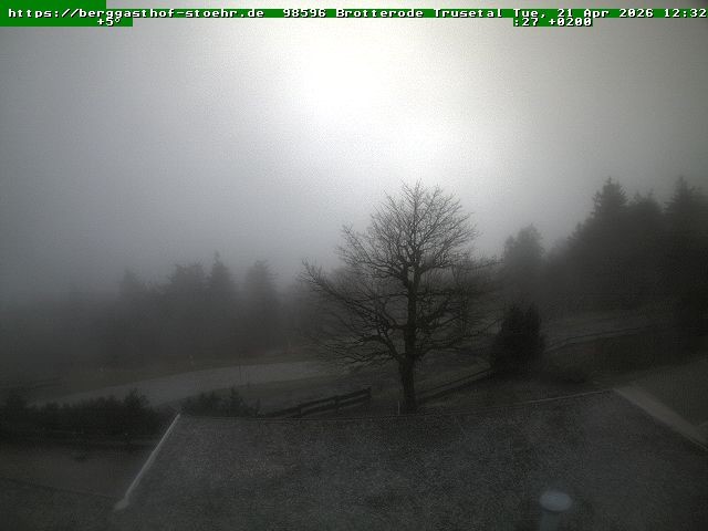 Archiv Foto Webcam Brotterode im Thüringer Wald