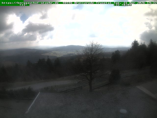 Archiv Foto Webcam Brotterode im Thüringer Wald