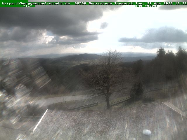 Archiv Foto Webcam Brotterode im Thüringer Wald