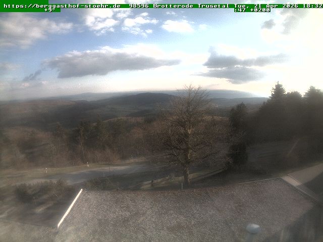 Archiv Foto Webcam Brotterode im Thüringer Wald