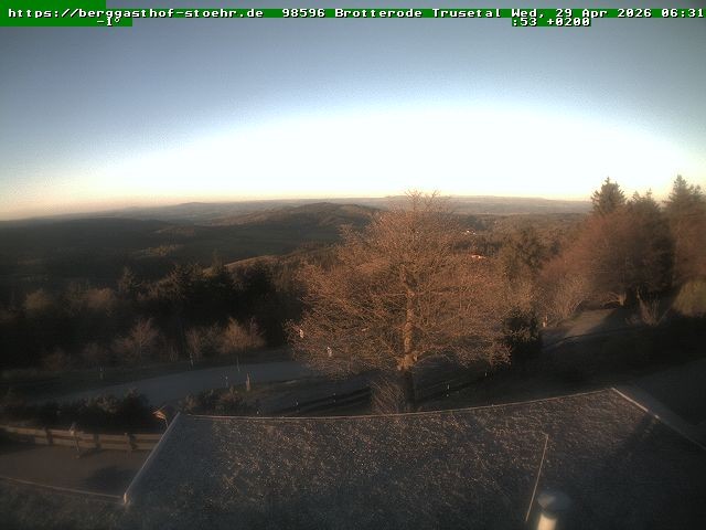 Archiv Foto Webcam Brotterode im Thüringer Wald
