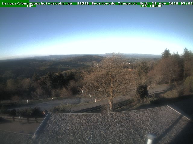 Archiv Foto Webcam Brotterode im Thüringer Wald
