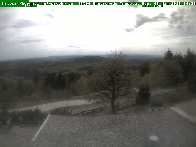 Archived image Webcam Brotterode (Thuringian Forest)