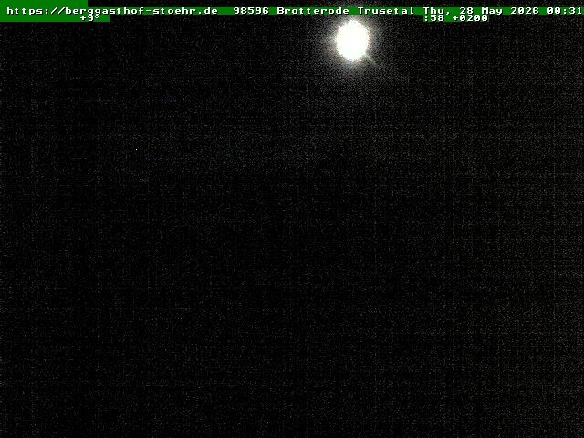 Archived image Webcam Brotterode (Thuringian Forest)