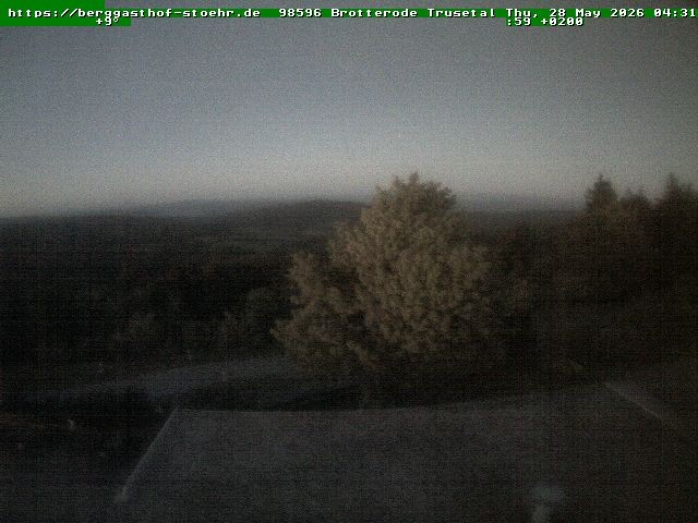 Archived image Webcam Brotterode (Thuringian Forest)
