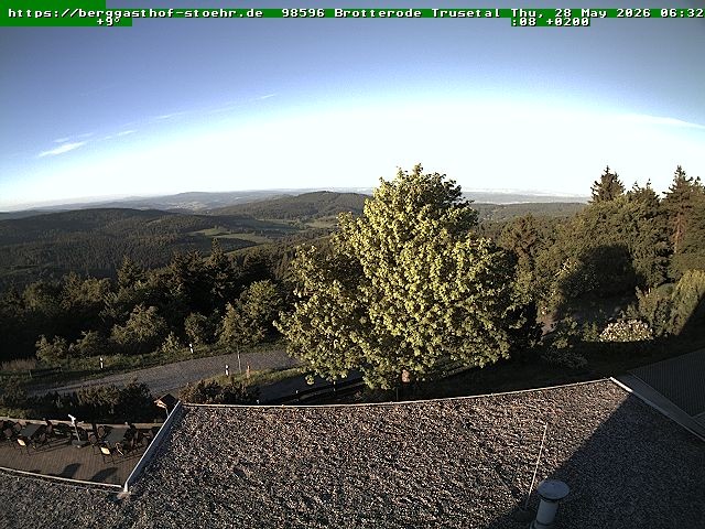 Archived image Webcam Brotterode (Thuringian Forest)