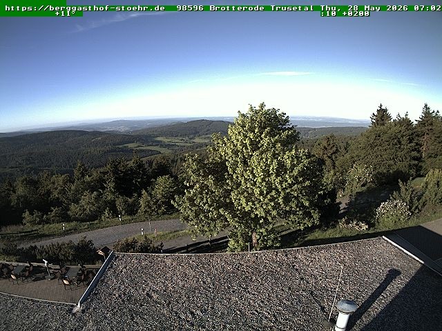 Archived image Webcam Brotterode (Thuringian Forest)