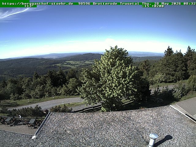 Archived image Webcam Brotterode (Thuringian Forest)