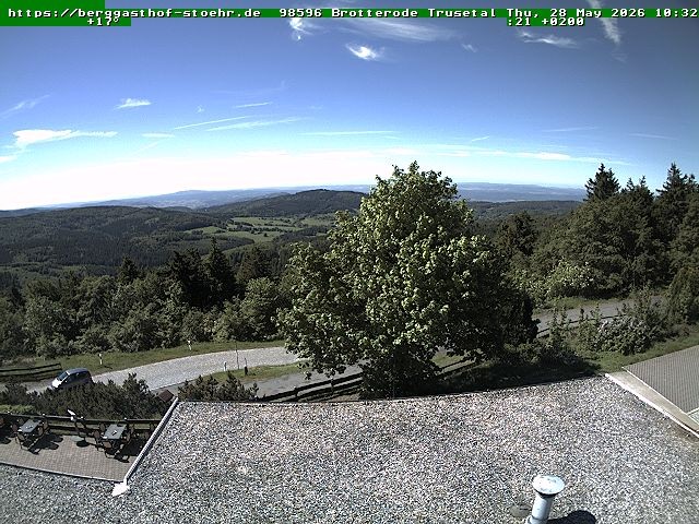 Archived image Webcam Brotterode (Thuringian Forest)