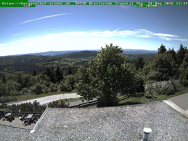 Archived image Webcam Brotterode (Thuringian Forest)
