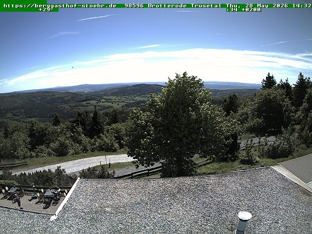 Archived image Webcam Brotterode (Thuringian Forest)