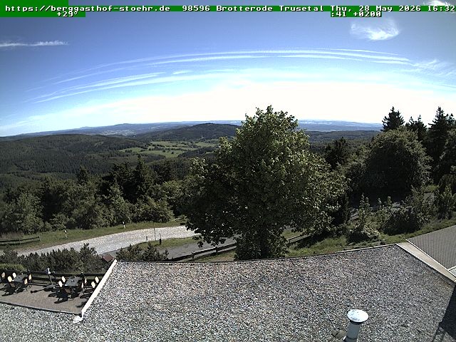 Archived image Webcam Brotterode (Thuringian Forest)