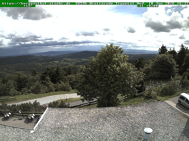 Archiv Foto Webcam Brotterode im Thüringer Wald