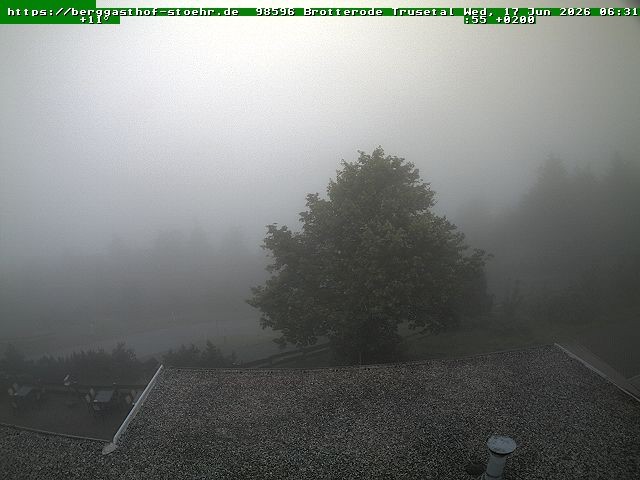 Archiv Foto Webcam Brotterode im Thüringer Wald