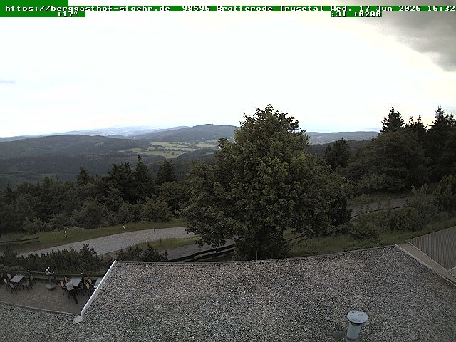 Archived image Webcam Brotterode (Thuringian Forest)