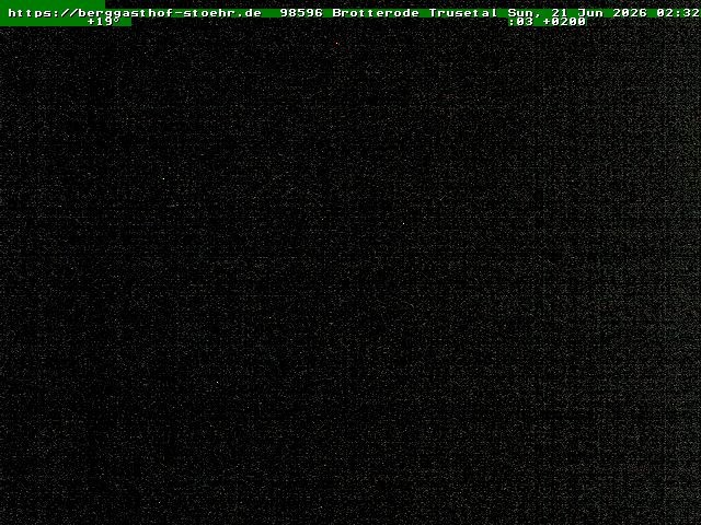 Archived image Webcam Brotterode (Thuringian Forest)
