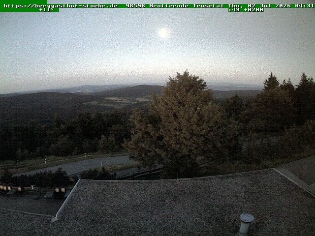 Archiv Foto Webcam Brotterode im Thüringer Wald