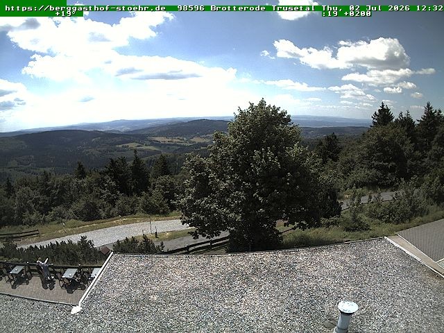Archiv Foto Webcam Brotterode im Thüringer Wald