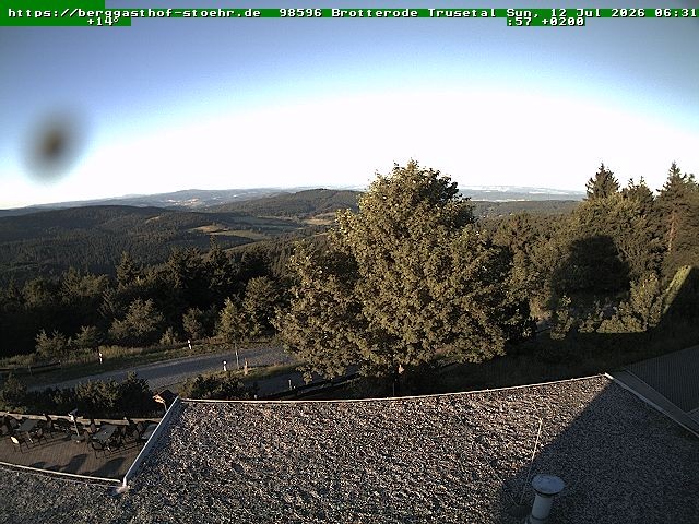 Archived image Webcam Brotterode (Thuringian Forest)