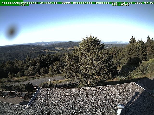 Archived image Webcam Brotterode (Thuringian Forest)