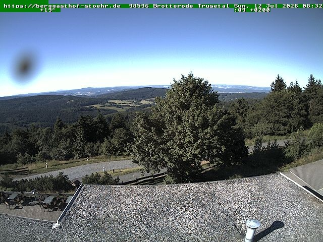 Archived image Webcam Brotterode (Thuringian Forest)