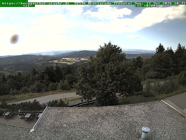 Archived image Webcam Brotterode (Thuringian Forest)