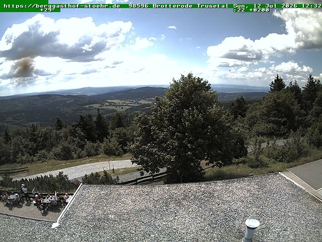 Archived image Webcam Brotterode (Thuringian Forest)