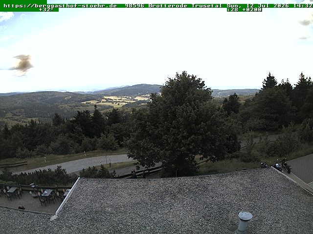 Archived image Webcam Brotterode (Thuringian Forest)