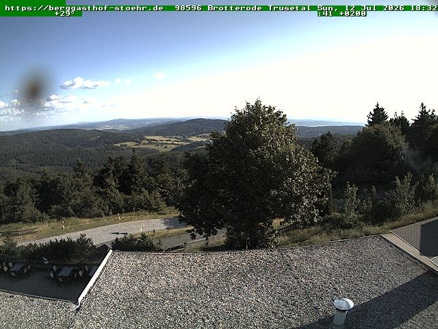 Archived image Webcam Brotterode (Thuringian Forest)