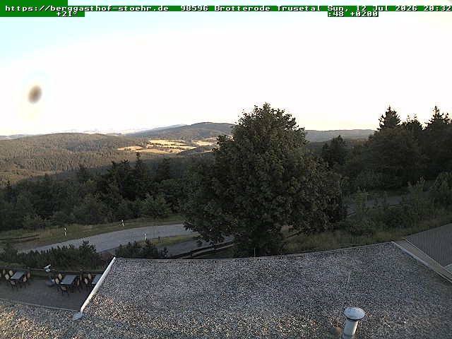 Archived image Webcam Brotterode (Thuringian Forest)