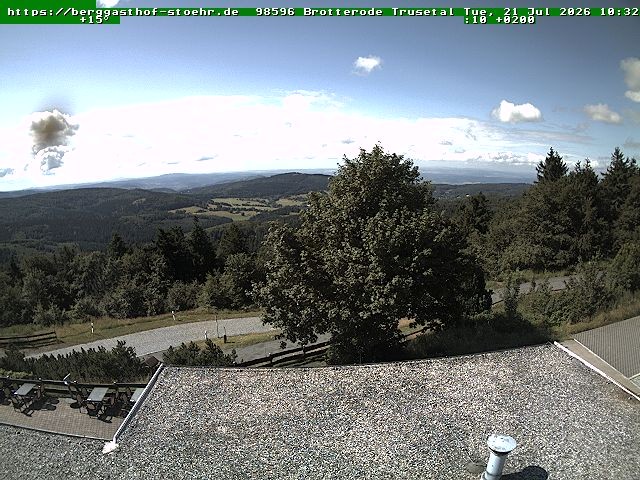 Archiv Foto Webcam Brotterode im Thüringer Wald