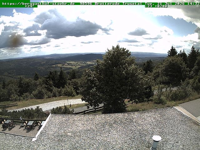 Archiv Foto Webcam Brotterode im Thüringer Wald